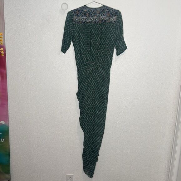 NWT Veronica Beard Mariposa Midi Dress Patterned Sea Glass Green Multi Size 0 - Picture 8 of 16